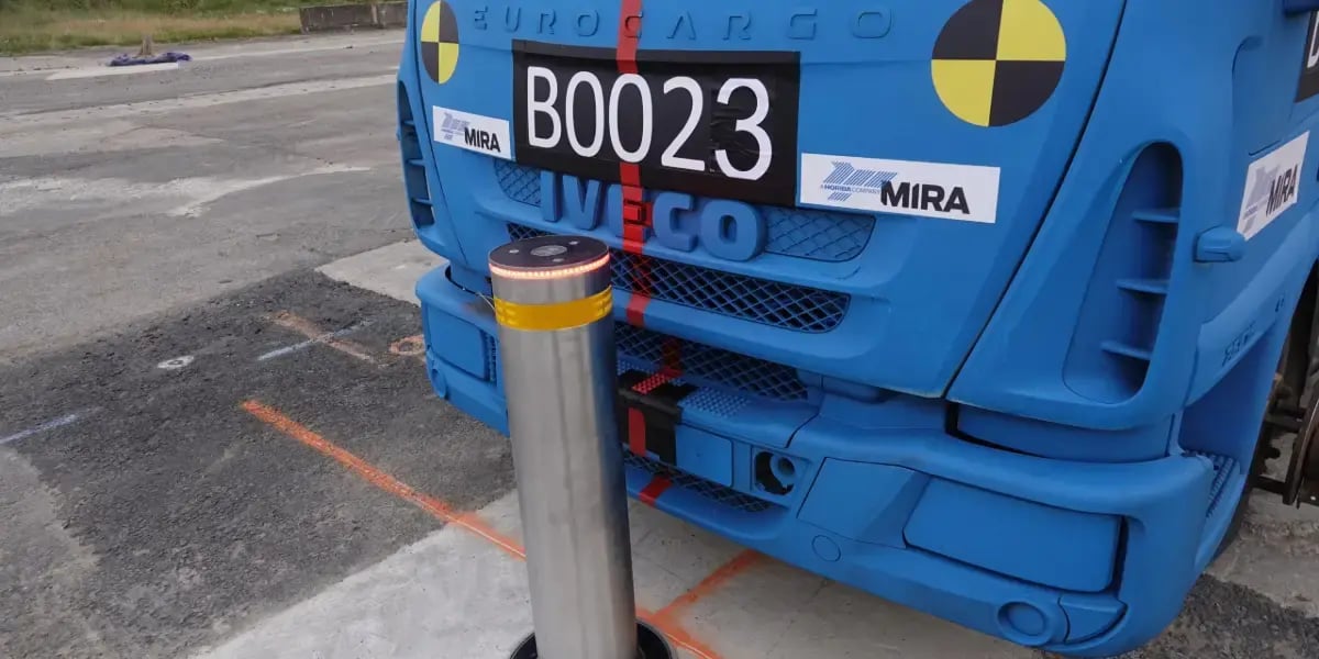 Retractable bollard by ATG