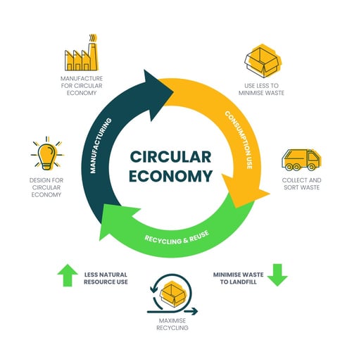 What is the circular economy?  Infographic