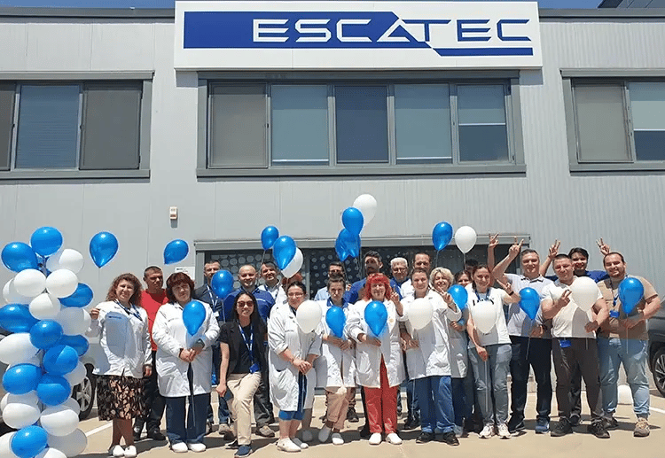 ESCATEC's Bulgaria team celebrating the 2nd anniversary